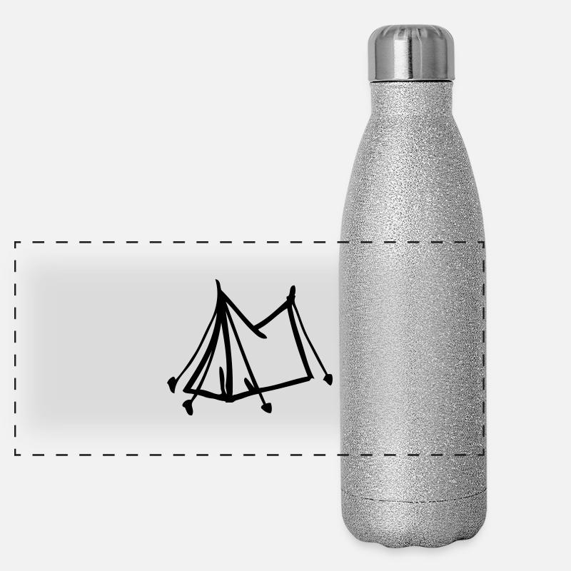 Zelt Panorama Glitzer Isolierflasche 500 ml