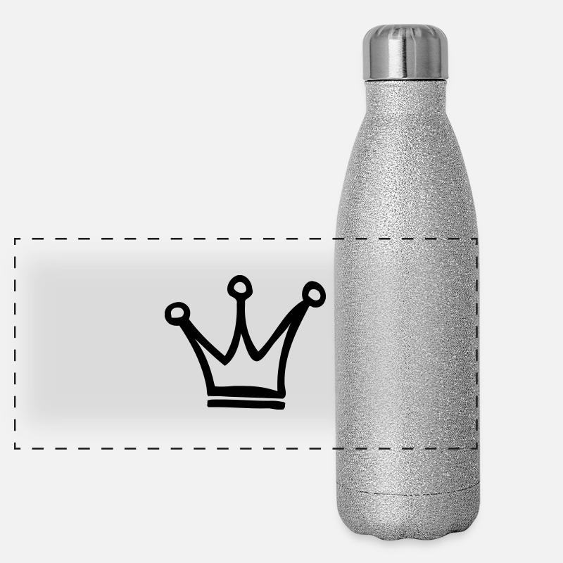 Krone Panorama Glitzer Isolierflasche 500 ml