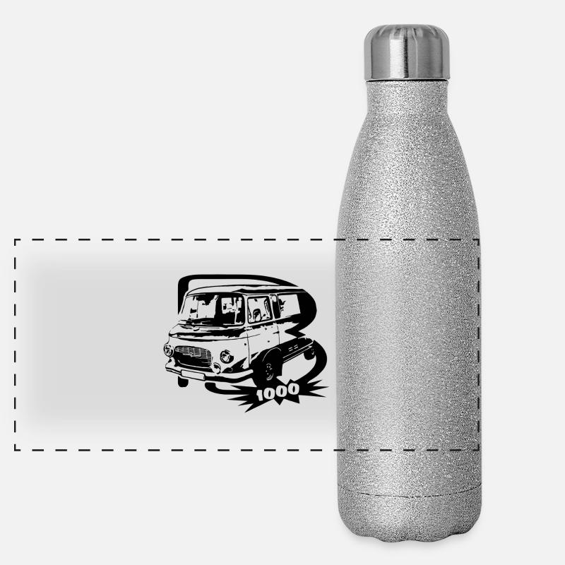 Barkas B1000 Transporter Panorama Glitzer Isolierflasche 500 ml