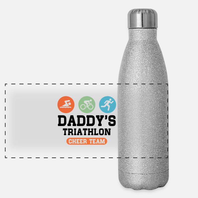 Triathlon Cheer Team Panorama Glitzer Isolierflasche 500 ml