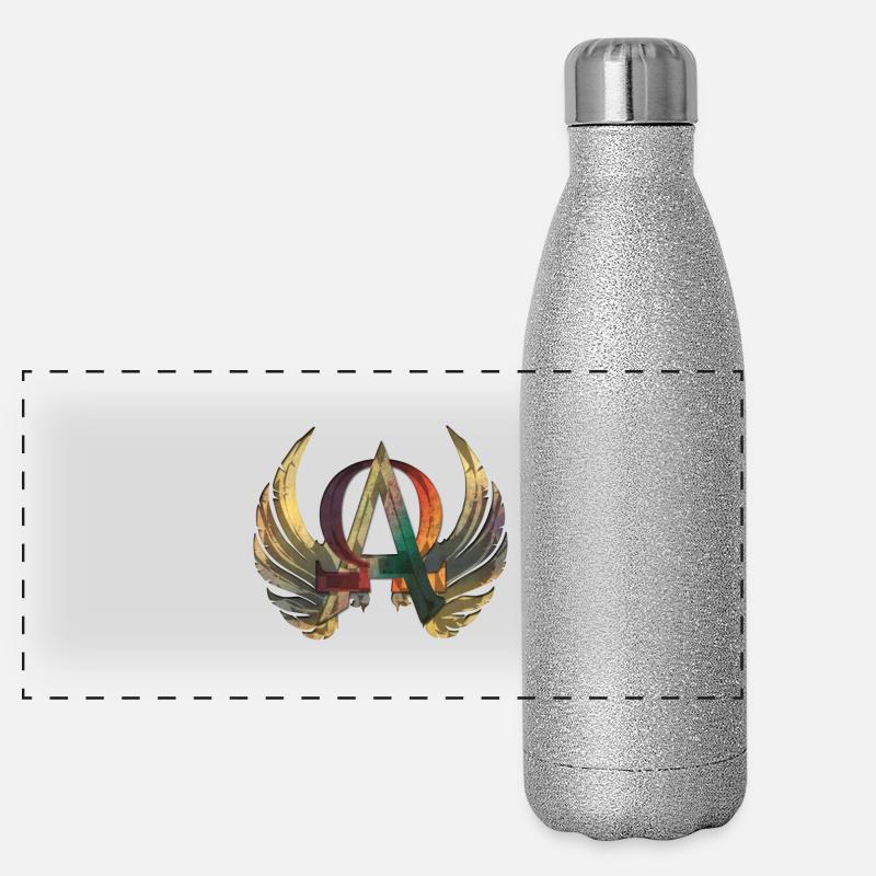 ALPHA & OMEGA ornament Panoramic Glitter Thermal Bottle 500 ml