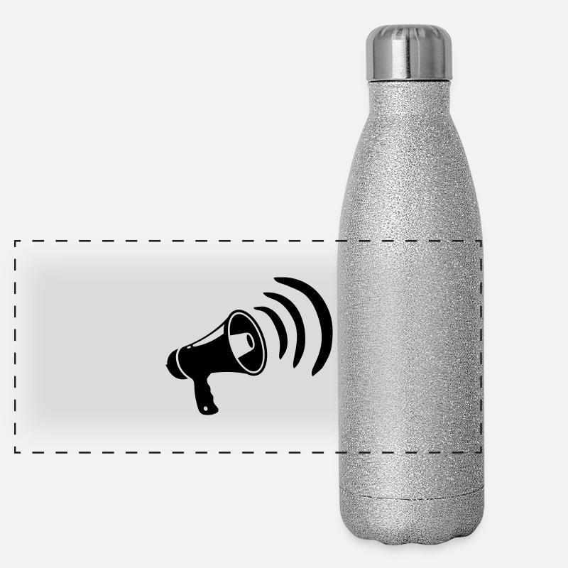 megafon_f1 Panorama Glitzer Isolierflasche 500 ml