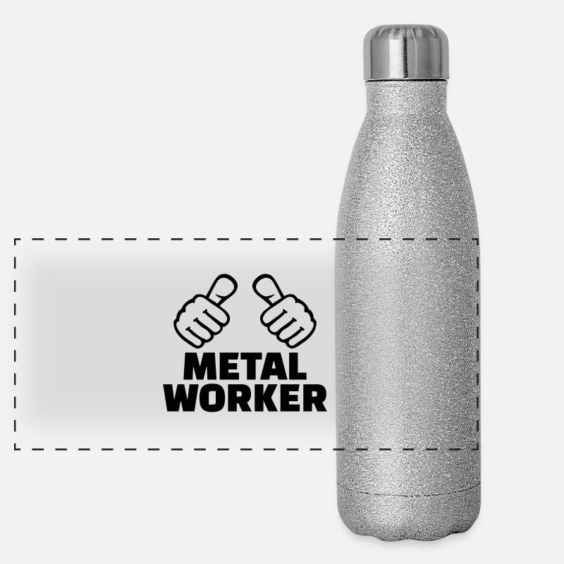 Metallbauer Panorama Glitzer Isolierflasche 500 ml