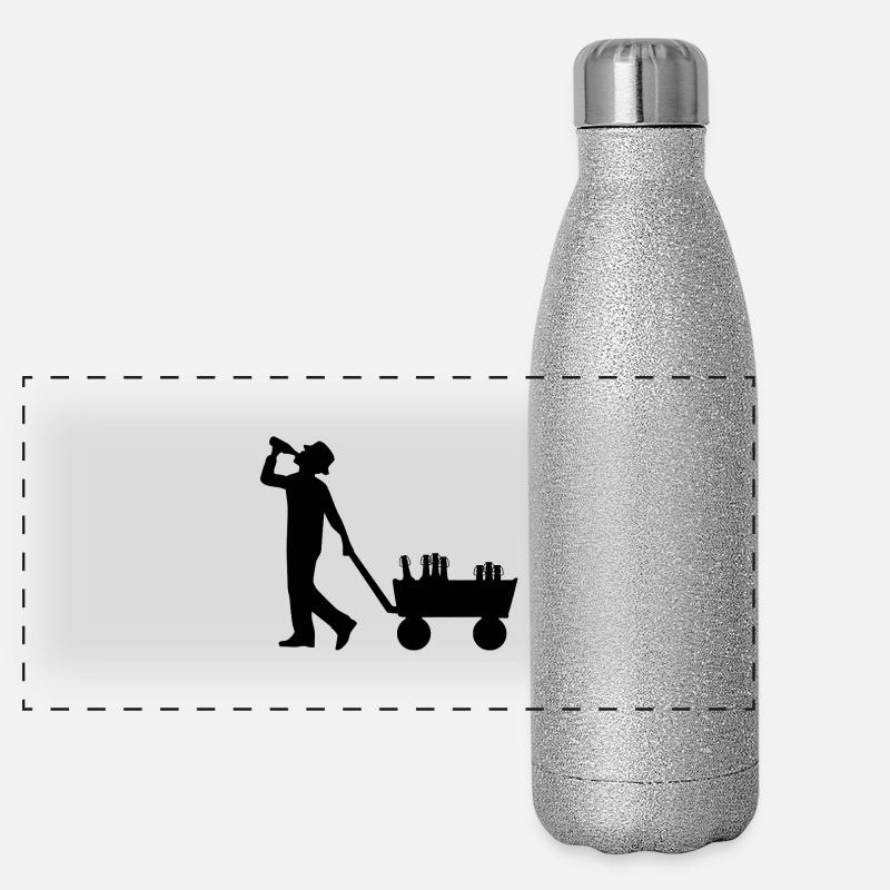 Fête des pères Gourde isotherme panoramique pailletée 500 ml