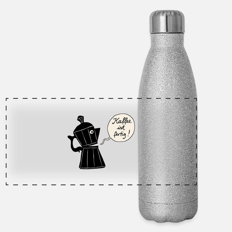 Coffee ready (contour) Panoramic Glitter Thermal Bottle 500 ml