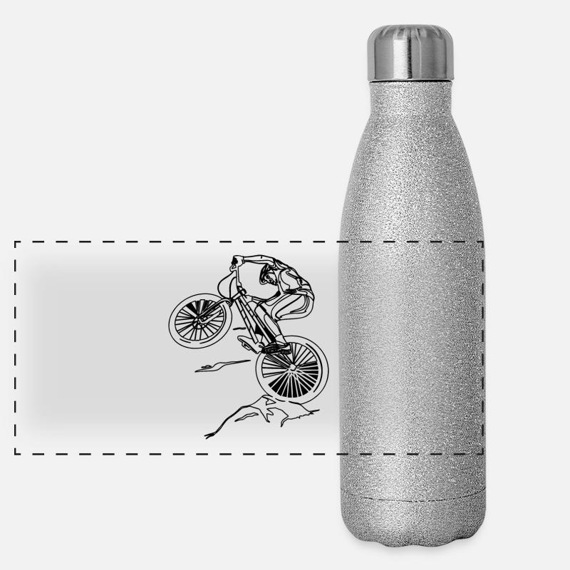 Freeride Trial Vélo Cyclisme Gourde isotherme panoramique pailletée 500 ml