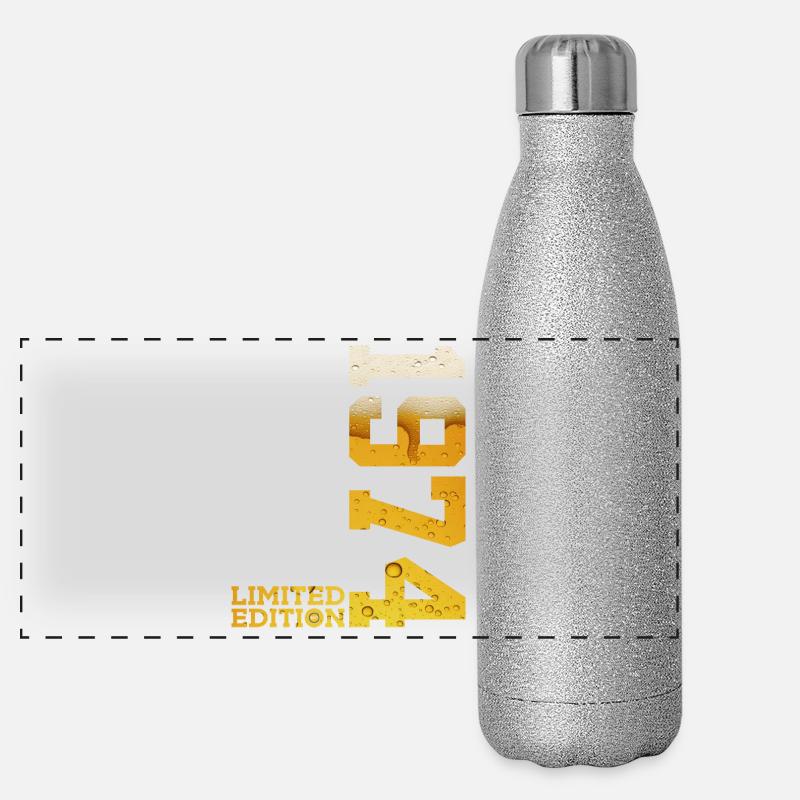 BIÈRE ÉDITION LIMITÉE 52E ANNIVERSAIRE DE 1974 Gourde isotherme panoramique pailletée 500 ml