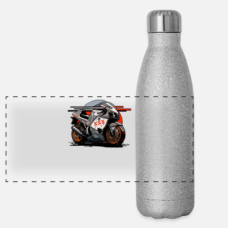 Moto Super Sport Tourer Gourde isotherme panoramique pailletée 500 ml
