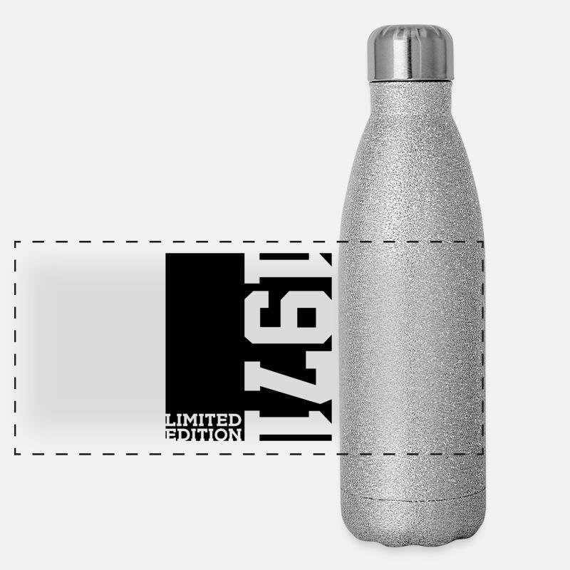 LIMITED EDITION 1971 55. GEBURTSTAG Panorama Glitzer Isolierflasche 500 ml