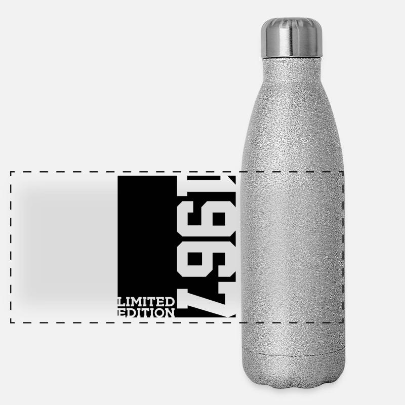 LIMITED EDITION 1967 59TH BIRTHDAY Panoramic Glitter Thermal Bottle 500 ml