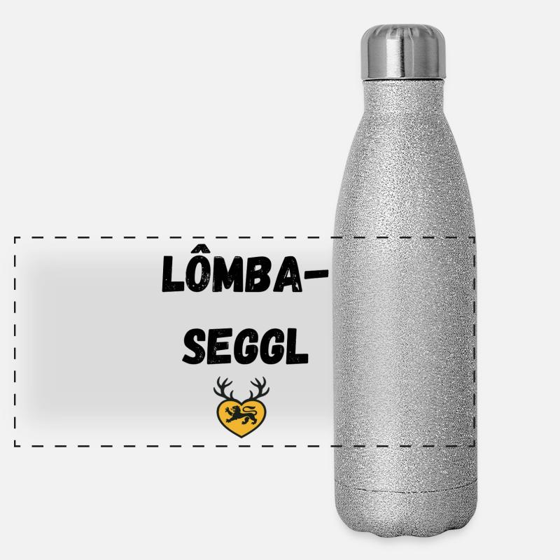 Lombaseggl souabe Gourde isotherme panoramique pailletée 500 ml