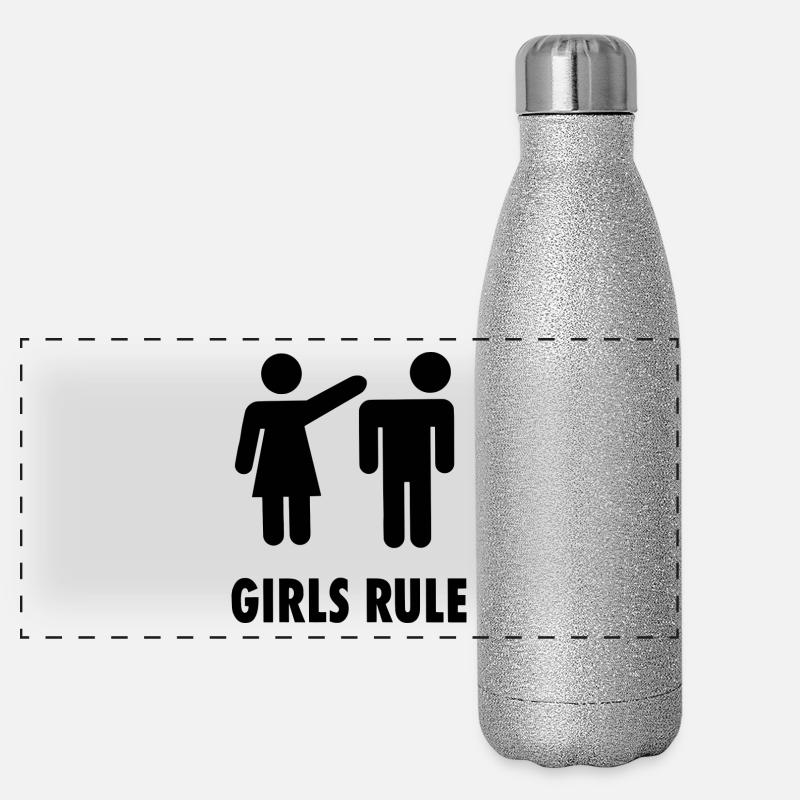 règle de filles Gourde isotherme panoramique pailletée 500 ml