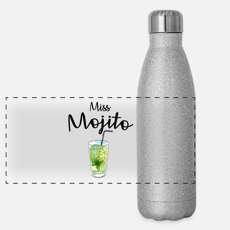 Fräulein Mojito Panorama Glitzer Isolierflasche 500 ml