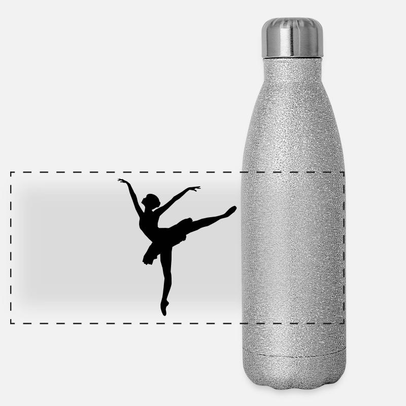 Ballet Ballerina Panorama Glitzer Isolierflasche 500 ml