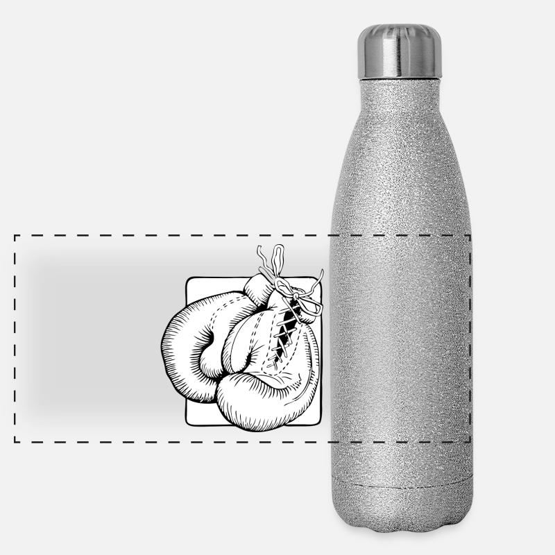 Boxing Gloves Panoramic Glitter Thermal Bottle 500 ml
