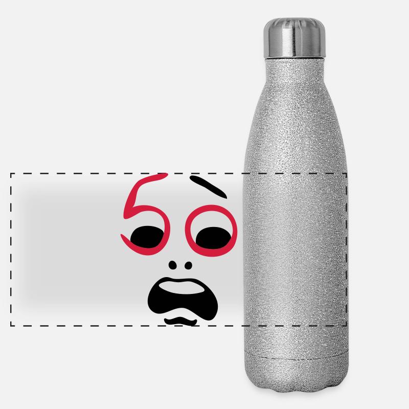 Hilfe, 50 Jahre ! Panorama Glitzer Isolierflasche 500 ml