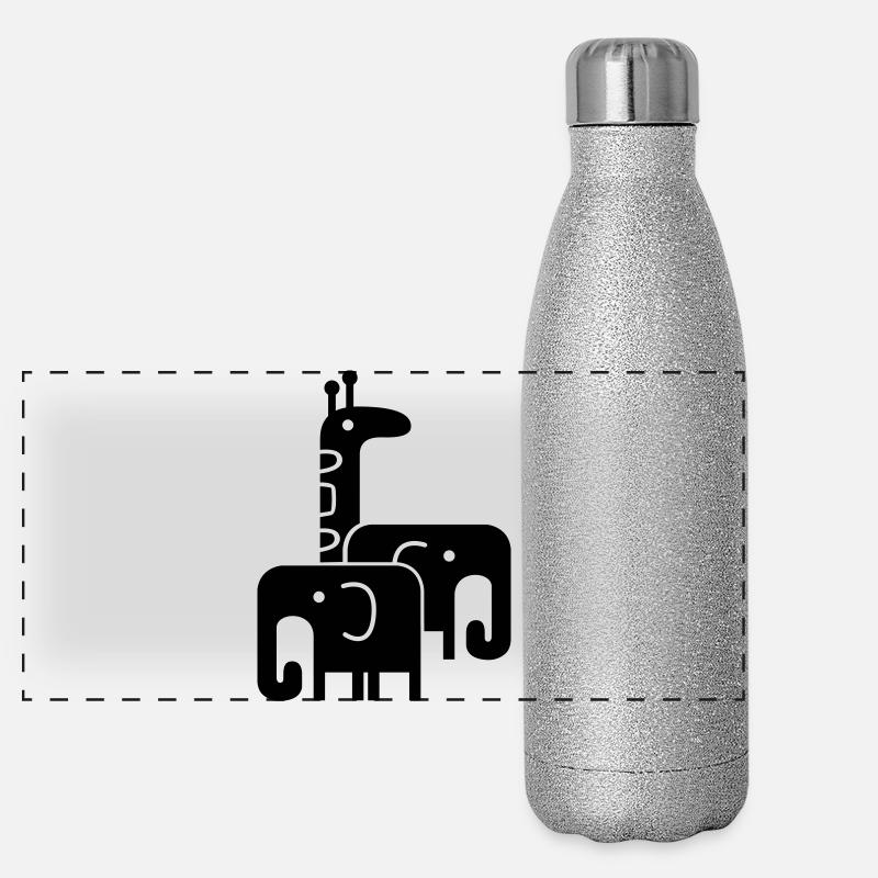 animaux Gourde isotherme panoramique pailletée 500 ml