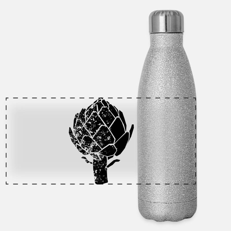 | d’artichauts Cynara cardunculus | Chemise d’artichaut Gourde isotherme panoramique pailletée 500 ml