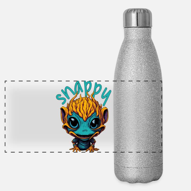 Snappy Alien Panoramic Glitter Thermal Bottle 500 ml