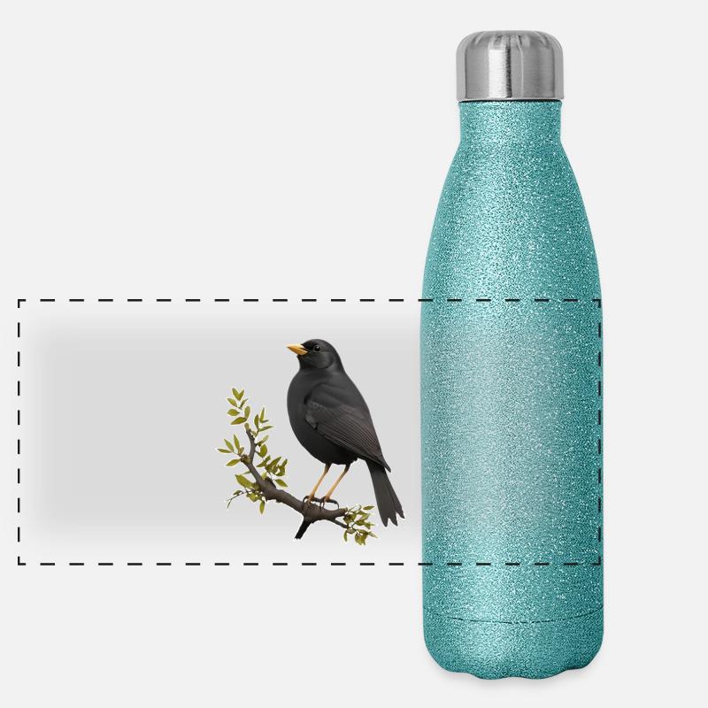 Merle Gourde isotherme panoramique pailletée 500 ml