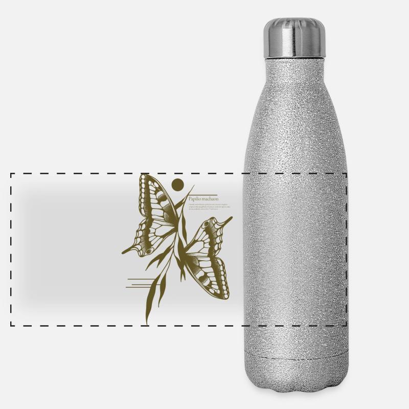 Papillon à queue d’aronde - Variante Gourde isotherme panoramique pailletée 500 ml