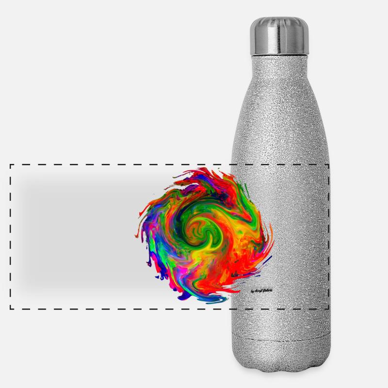 "Tornado2.4" by Acryl Galerie & Design Panoramic Glitter Thermal Bottle 500 ml