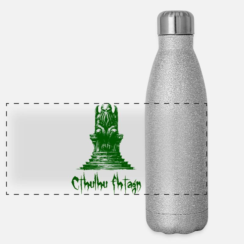 Statue von Cthulhu Panorama Glitzer Isolierflasche 500 ml