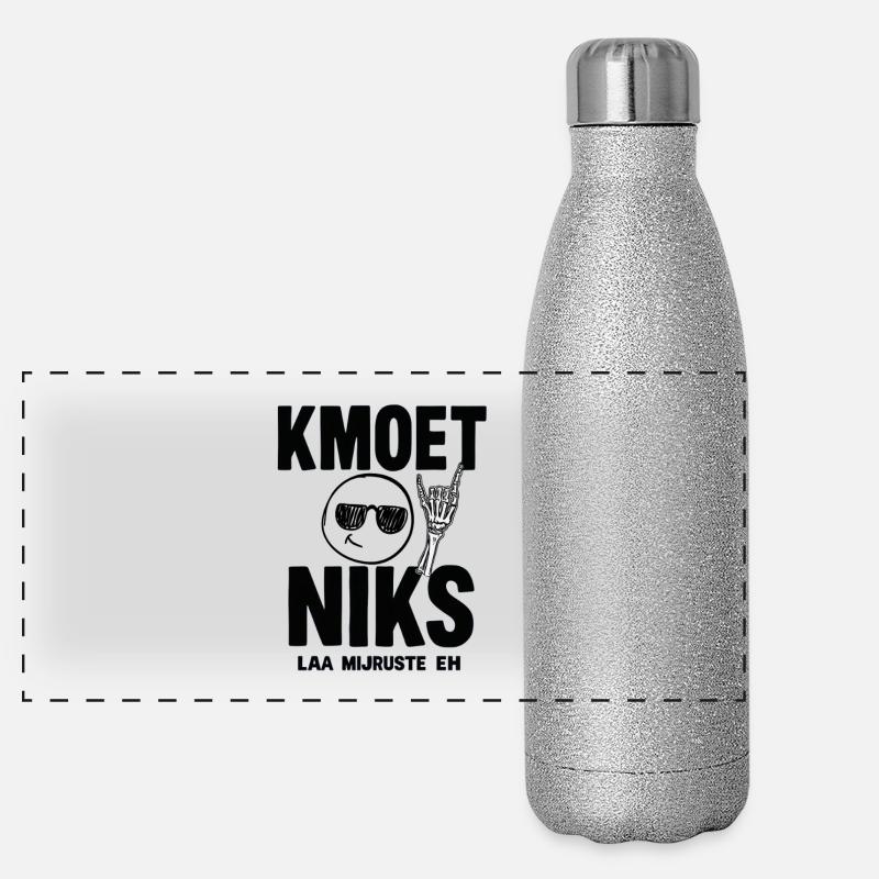 DU MUSST EINFACH NICHTS TUN — LAA MIJRUSTTE EH Panorama Glitzer Isolierflasche 500 ml