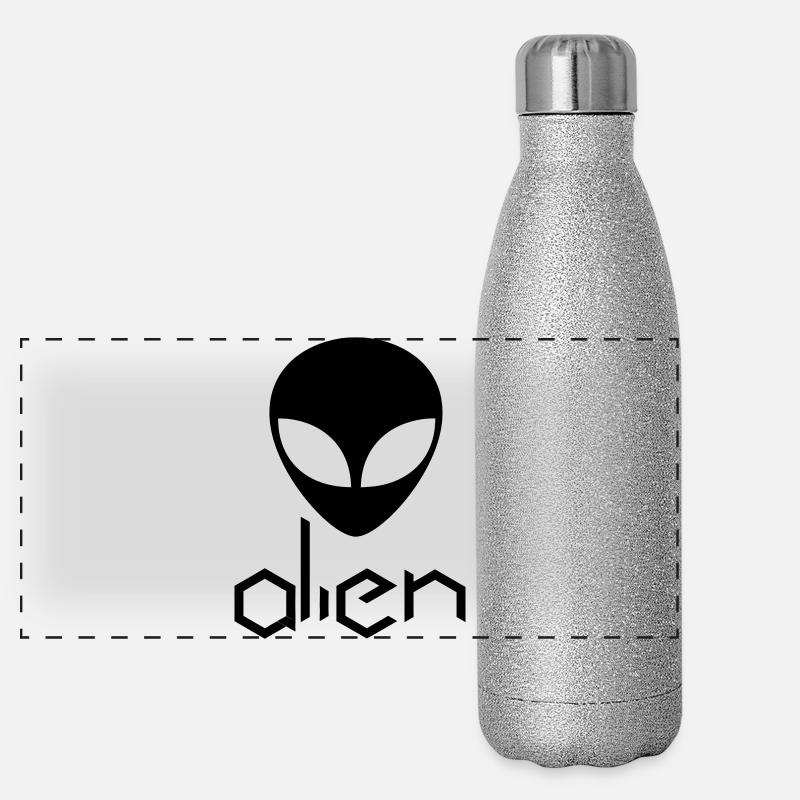 alien Panorama Glitzer Isolierflasche 500 ml