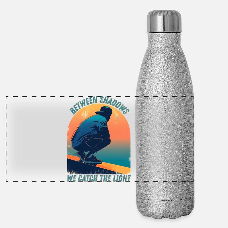 Between Light and Shadow Panoramic Glitter Thermal Bottle 500 ml