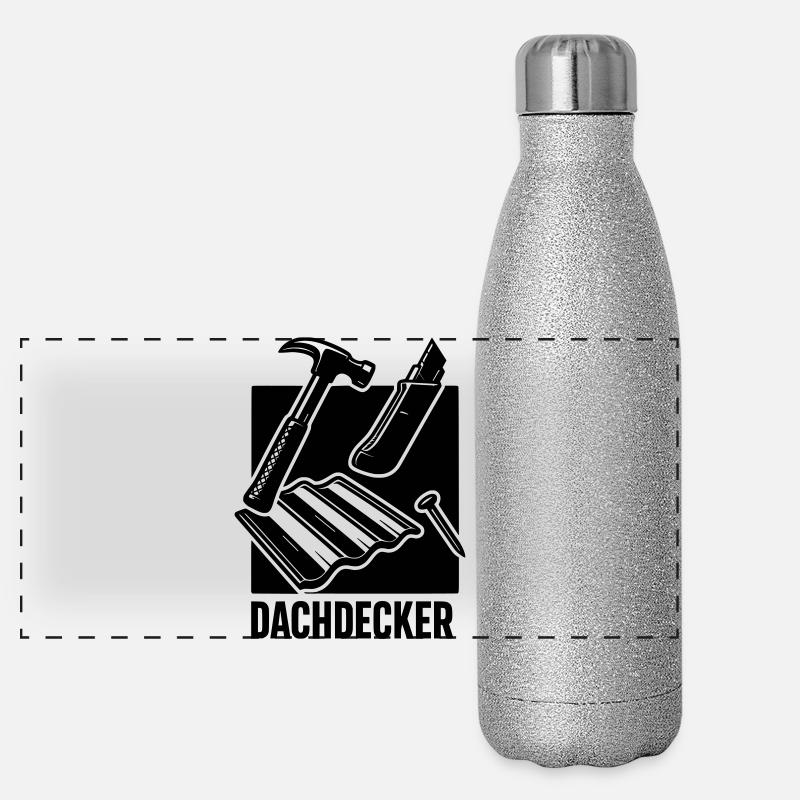 Roofing Tools Panoramic Glitter Thermal Bottle 500 ml