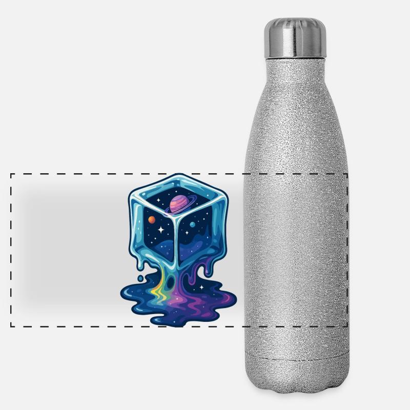 Cosmic Melt Cube Panoramic Glitter Thermal Bottle 500 ml