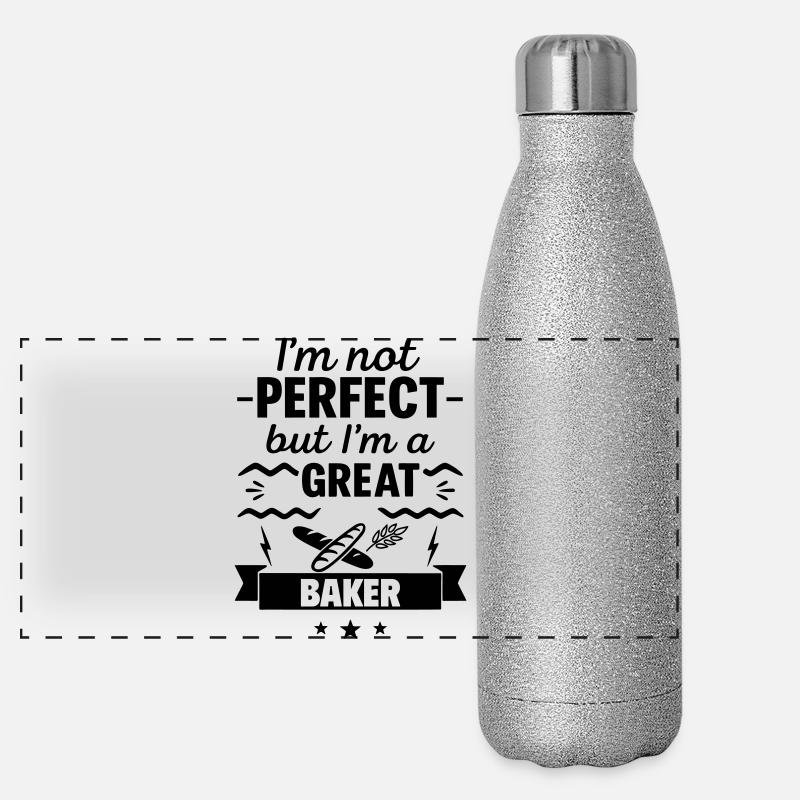  I'm Not Perfect But I'm a Great Baker Panoramic Glitter Thermal Bottle 500 ml