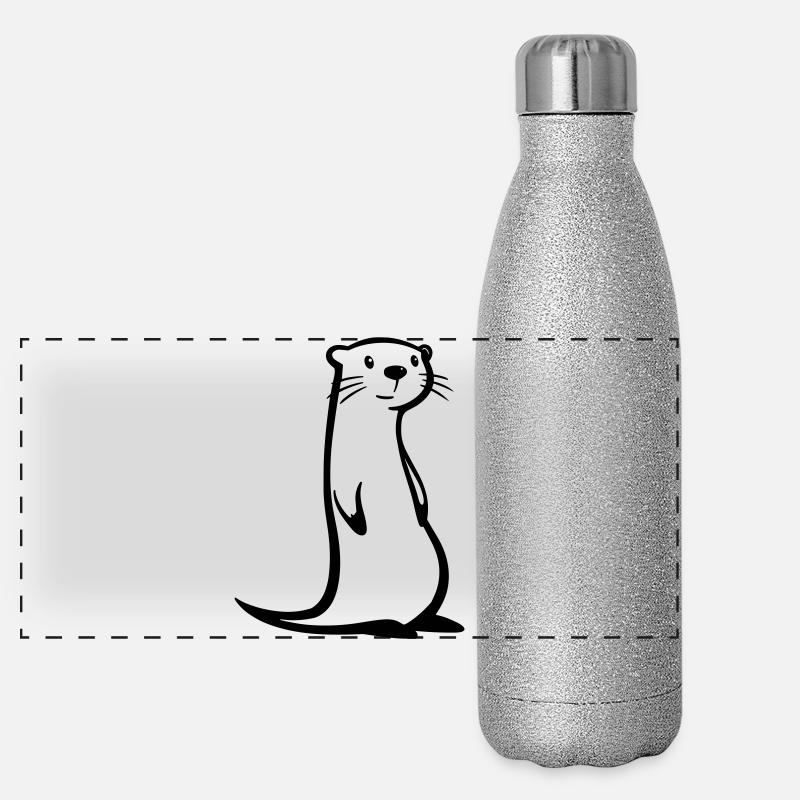 otter Panoramic Glitter Thermal Bottle 500 ml