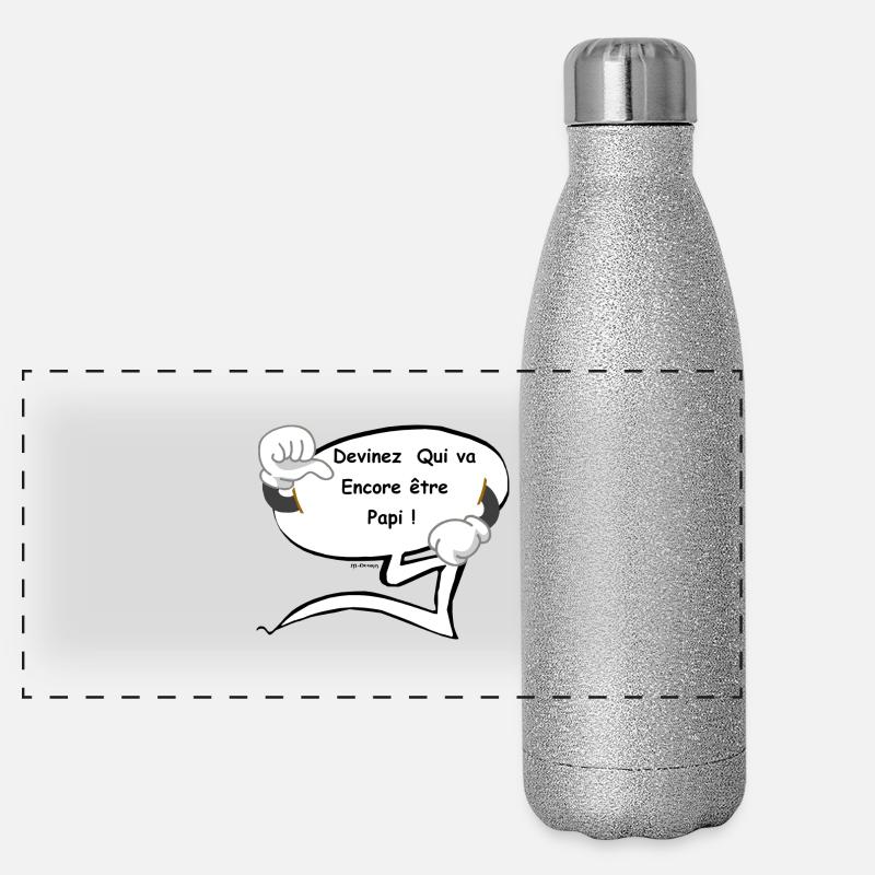 Encore Papi Gourde isotherme panoramique pailletée 500 ml