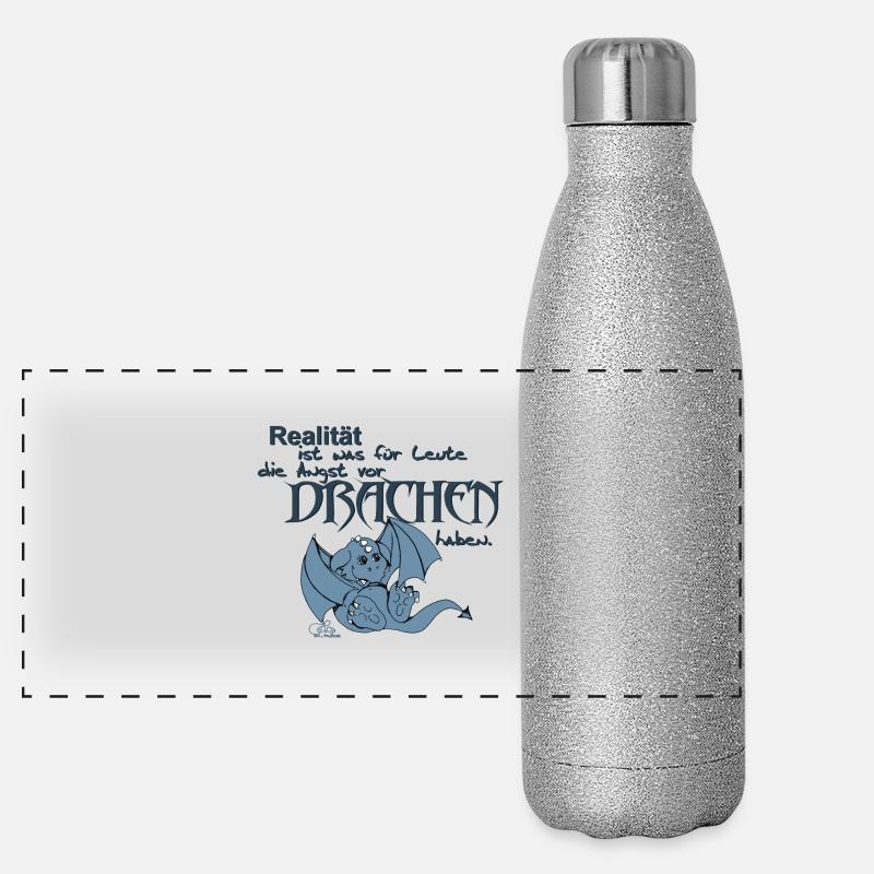 La réalité est ... Gourde isotherme panoramique pailletée 500 ml