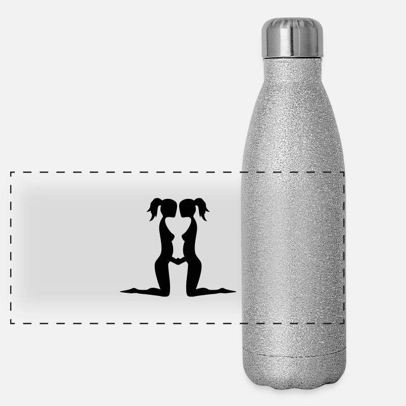 signe astrologique gemeaux Gourde isotherme panoramique pailletée 500 ml