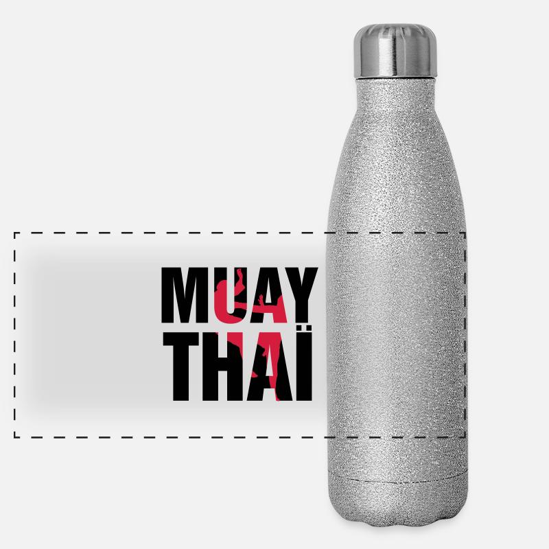 Muay Thaï ! Gourde isotherme panoramique pailletée 500 ml