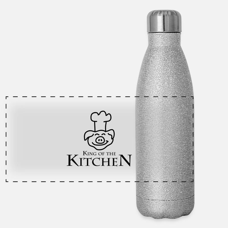 King Of The Kitchen Gourde isotherme panoramique pailletée 500 ml