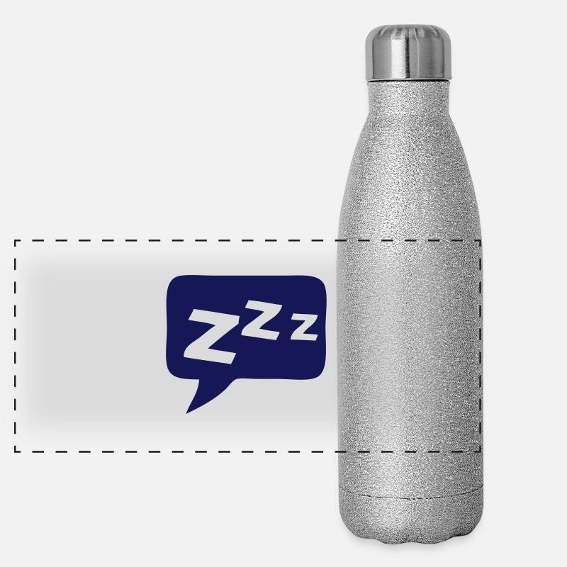 Bubble sleeping zzz Panoramic Glitter Thermal Bottle 500 ml