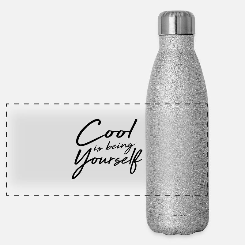 Cool Is Being Yourself Panoramic Glitter Thermal Bottle 500 ml