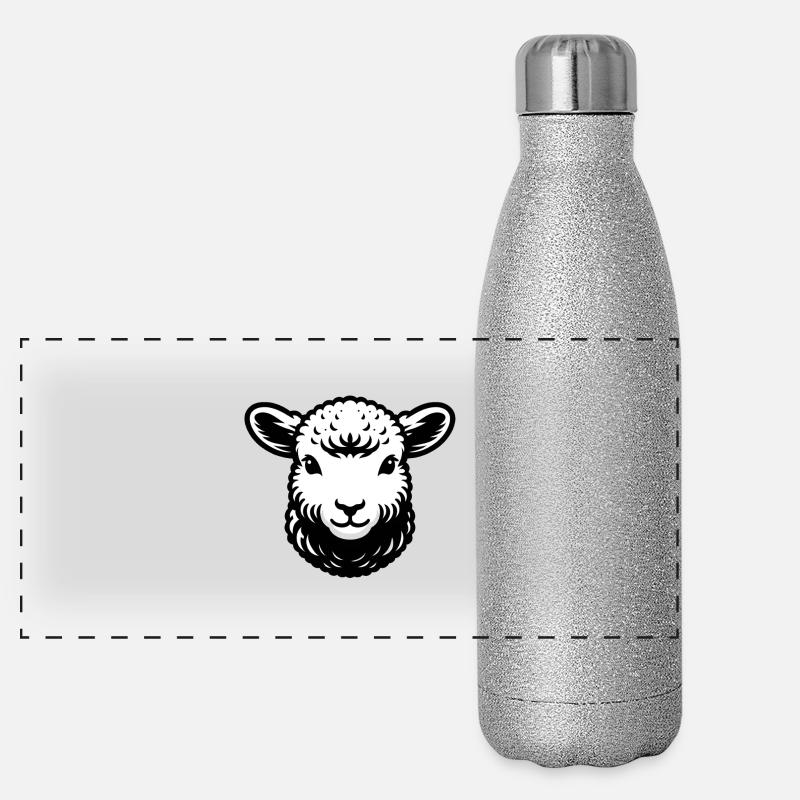 Sheep Lamb Panoramic Glitter Thermal Bottle 500 ml