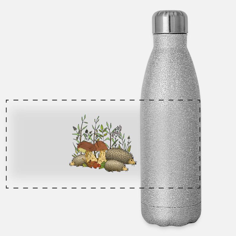 Igel Panorama Glitzer Isolierflasche 500 ml