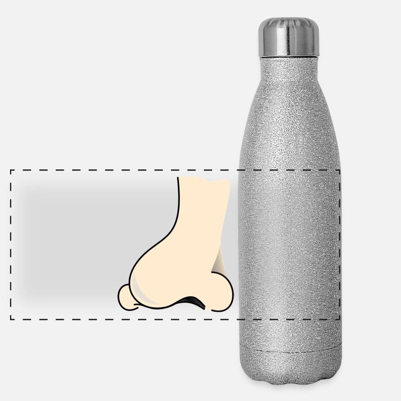 Nase Panorama Glitzer Isolierflasche 500 ml