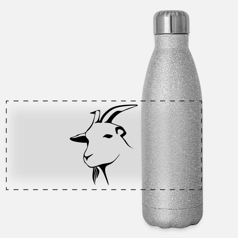 goat Panoramic Glitter Thermal Bottle 500 ml