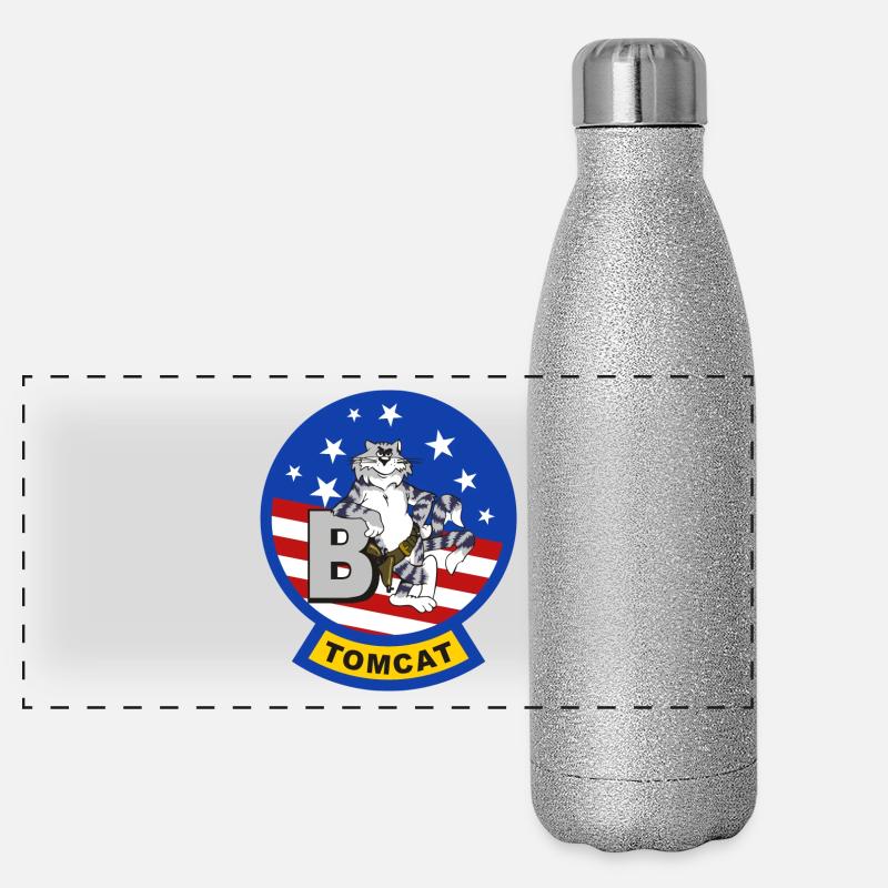 Tomcat F-14 B Panorama Glitzer Isolierflasche 500 ml