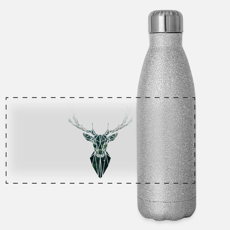 Hirsch Panorama Glitzer Isolierflasche 500 ml