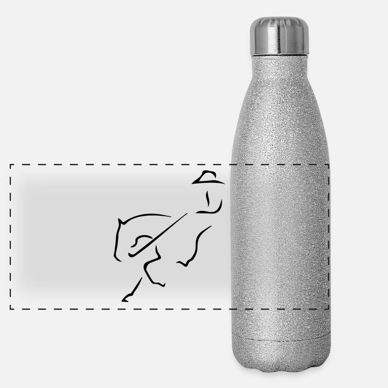 Sliding stop Panoramic Glitter Thermal Bottle 500 ml