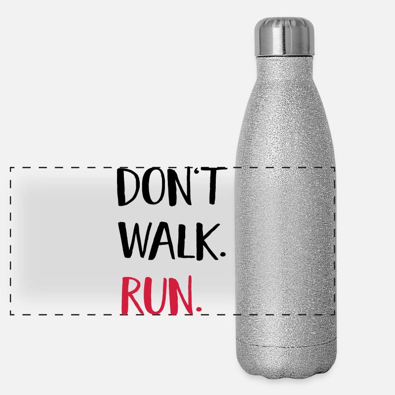 run Panoramic Glitter Thermal Bottle 500 ml