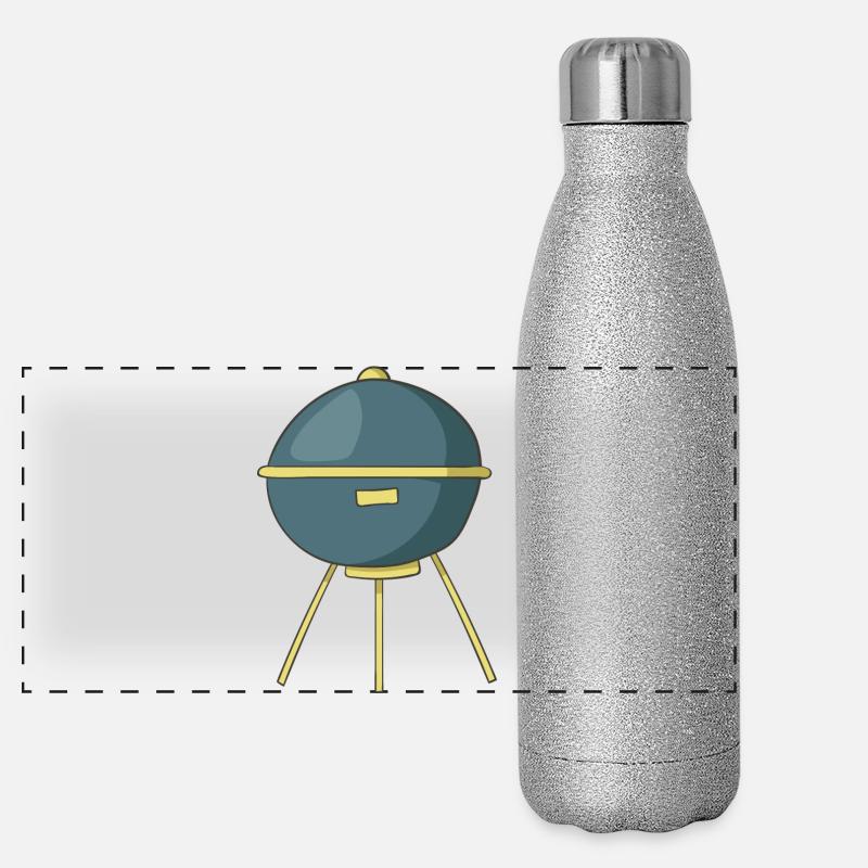Grill Panorama Glitzer Isolierflasche 500 ml